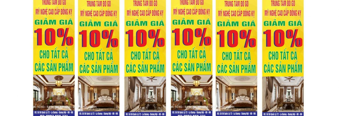Giảm giá 10% tất cả các sản phẩm