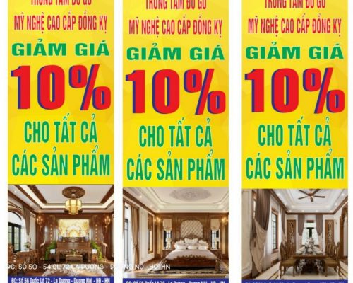 Giảm giá 10% tất cả các sản phẩm tại trung tâm đồ gỗ mỹ nghệ cao cấp Đồng kỵ