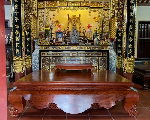 Sập Tủ thờ hoành phi câu đối nhà Từ đường ST240418