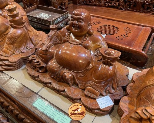 Mẫu tượng phật Di lặc chất liệu gỗHương đá TP240903