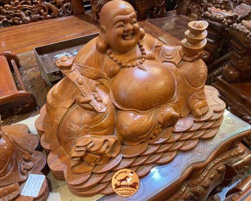 Mẫu tượng phật Di lặc chất liệu gỗHương đá TP240902