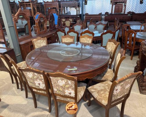 Bộ bàn ăn mẫu tròn hàng đặt VIP 2024 Bộ bàn ăn mẫu tròn hàng đặt VIP 2024