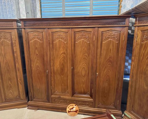 Tủ áo 4 buồng gỗ Cẩm Lai vàng TA250117 Tủ áo 4 buồng gỗ Cẩm Lai vàng TA250117
