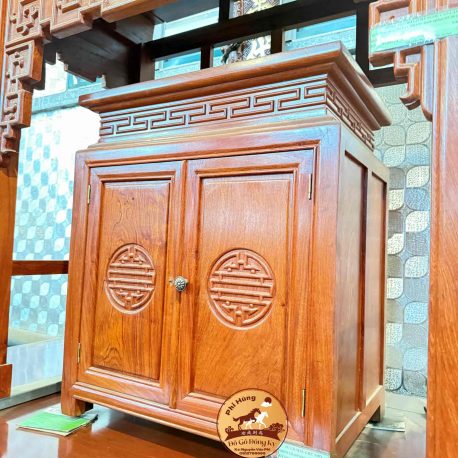 Tủ cỗ mẫu chữ Thọ gỗ Hương đá TC260309 (3)