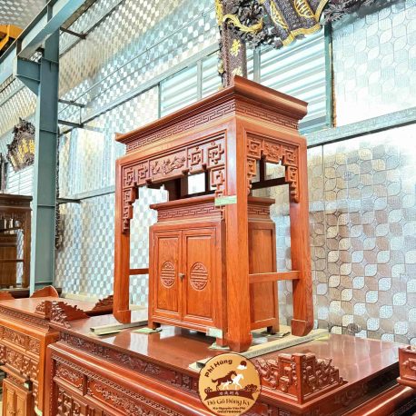 Ban thờ mẫu SEN gỗ Hương đá BT260520 (3)