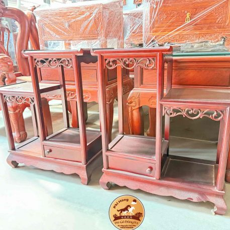 Bàn Nhị Sơn gỗ Hương đá BNS260808 (2)